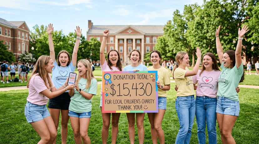 Administrators reviewing fundraising dashboards on laptops